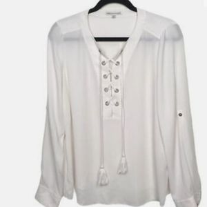 Rebecca Minkoff Lace Up Blouse